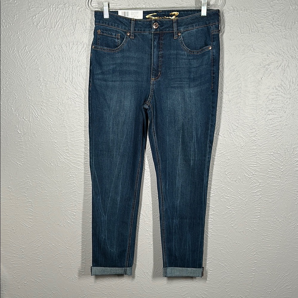 NWT Seven7 Weekend Slim Fit Dark Blue Jeans Women's Size 10 - Picture 2 of 11